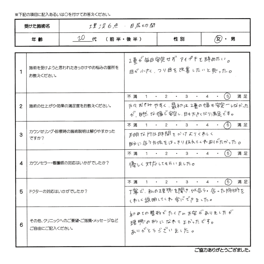 患者様の声