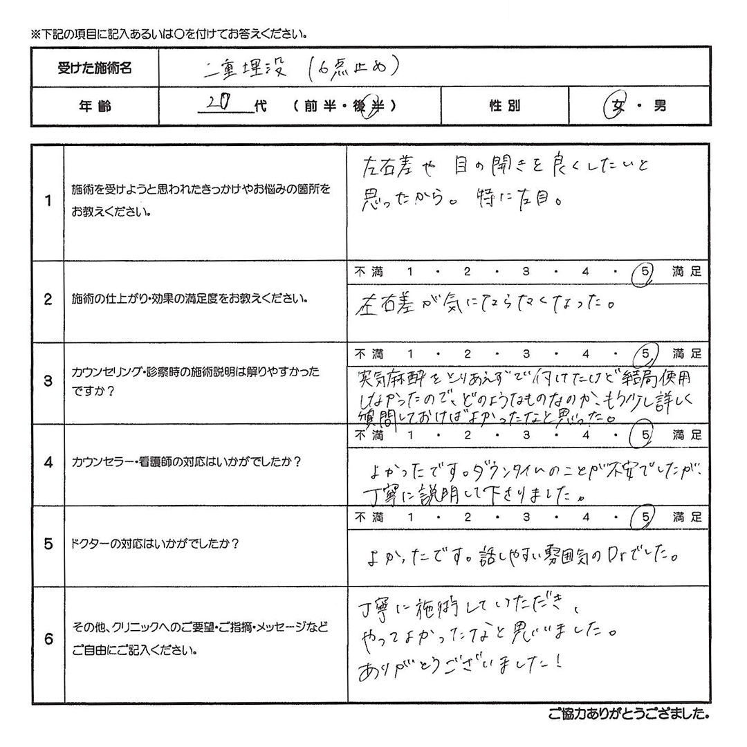 患者様の声