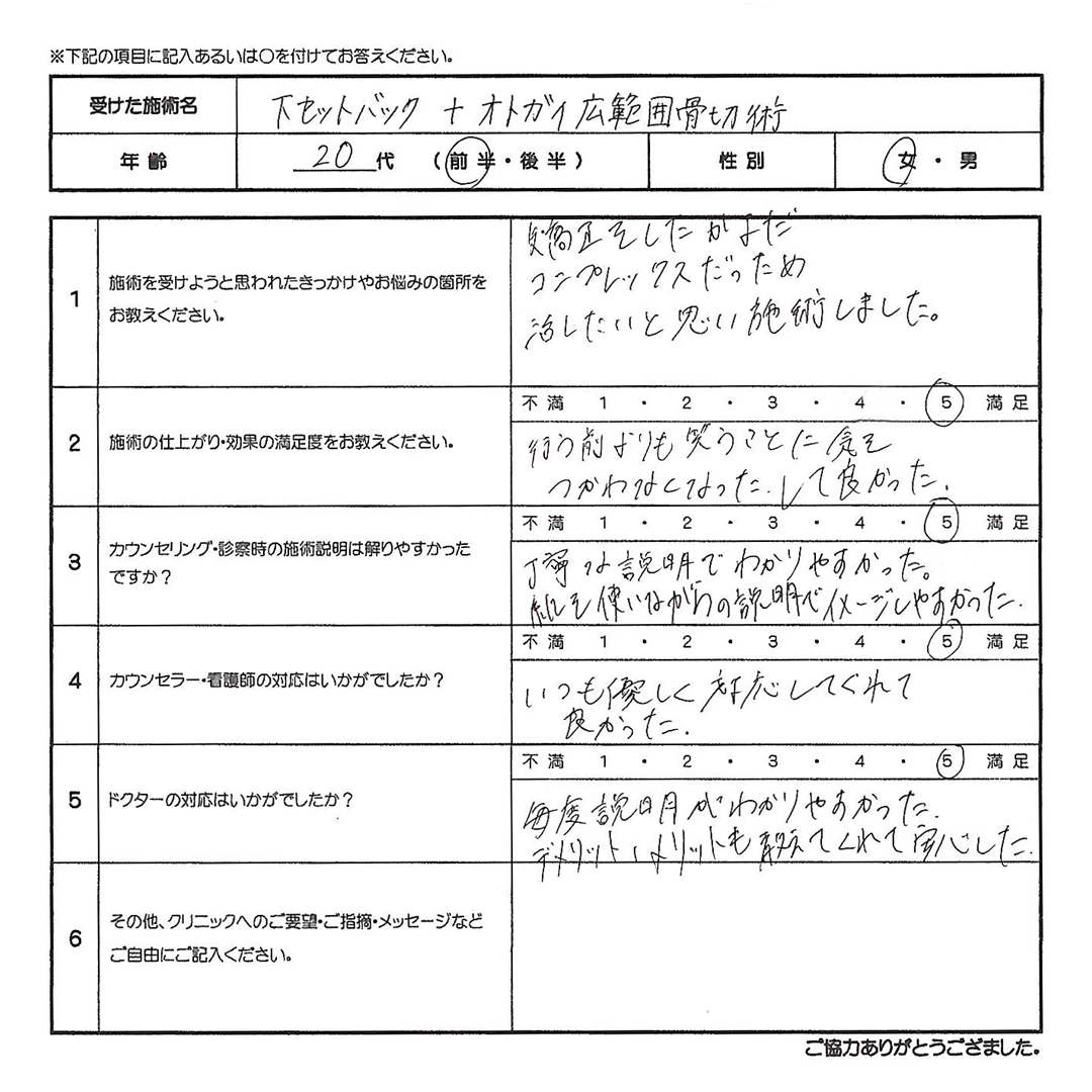 患者様の声