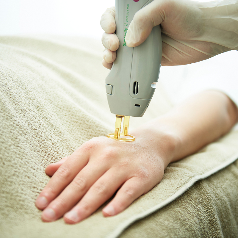 全身すみずみまで丁寧に照射